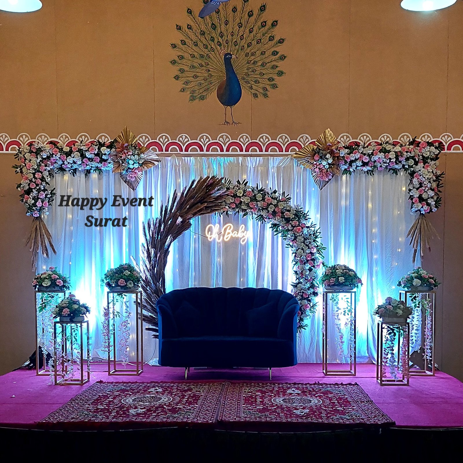 Stage decoration best sale for baby shower